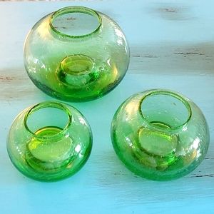 Hand-blown glass Southport Globe Trio